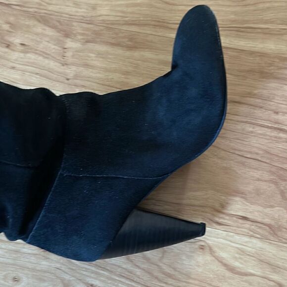 Bcbg generation suede black boots knee-high size 10 - Picture 8 of 10